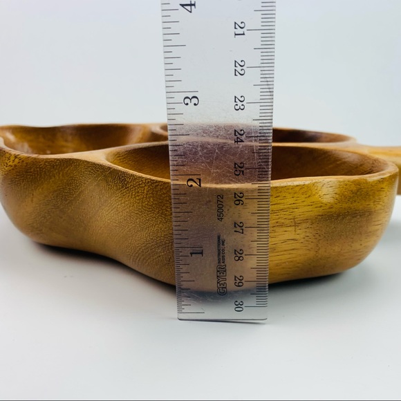 Woods of Hawaii Monkey Pod Vintage Leaf Catch All Serving Dish - Picture 9 of 12